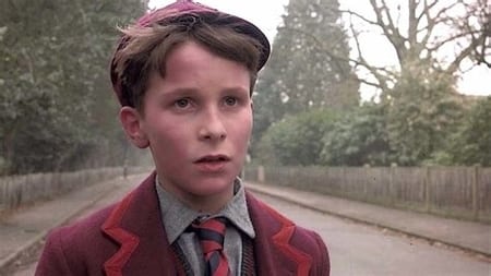 Bale in the movie Empire of the Sun as a child actor